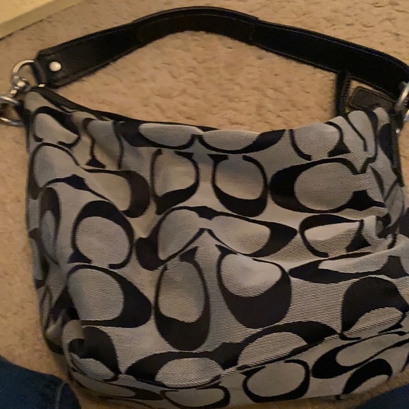 Coach black fabric bag with serial number - Picture 1 of 2